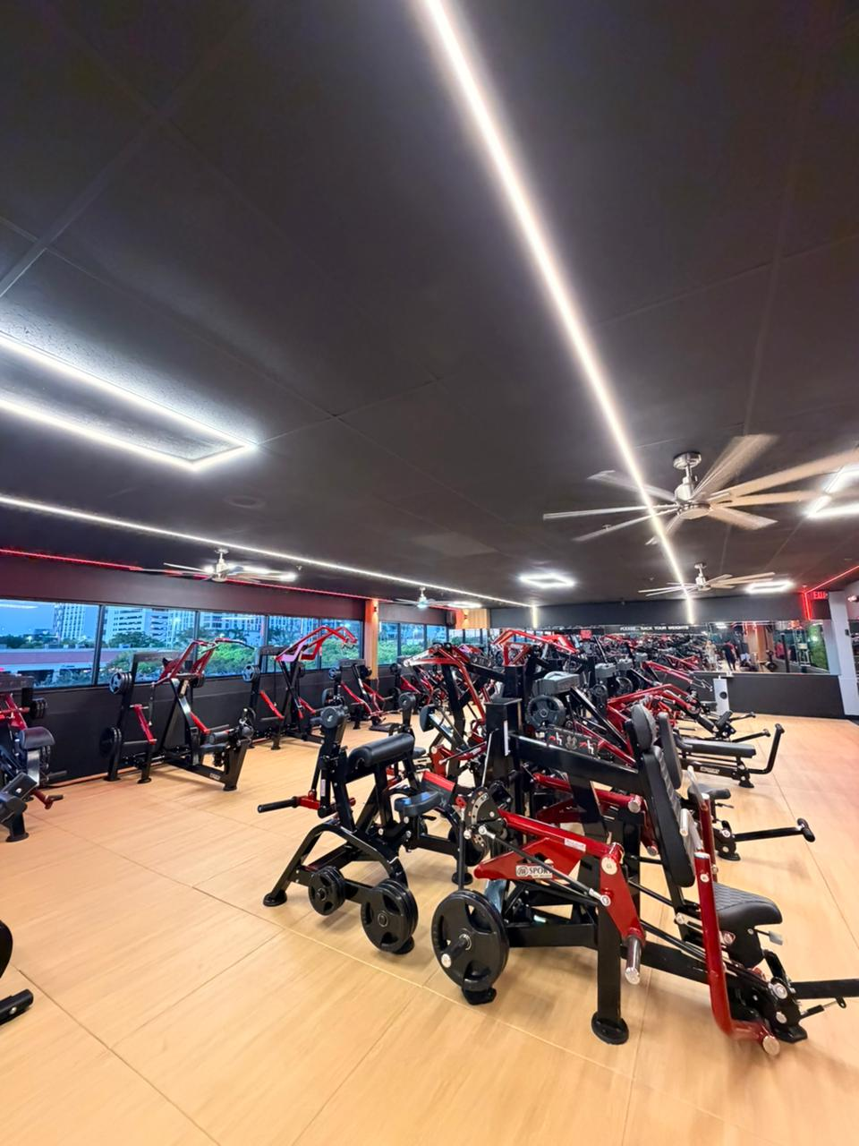 Cardio area with treadmills