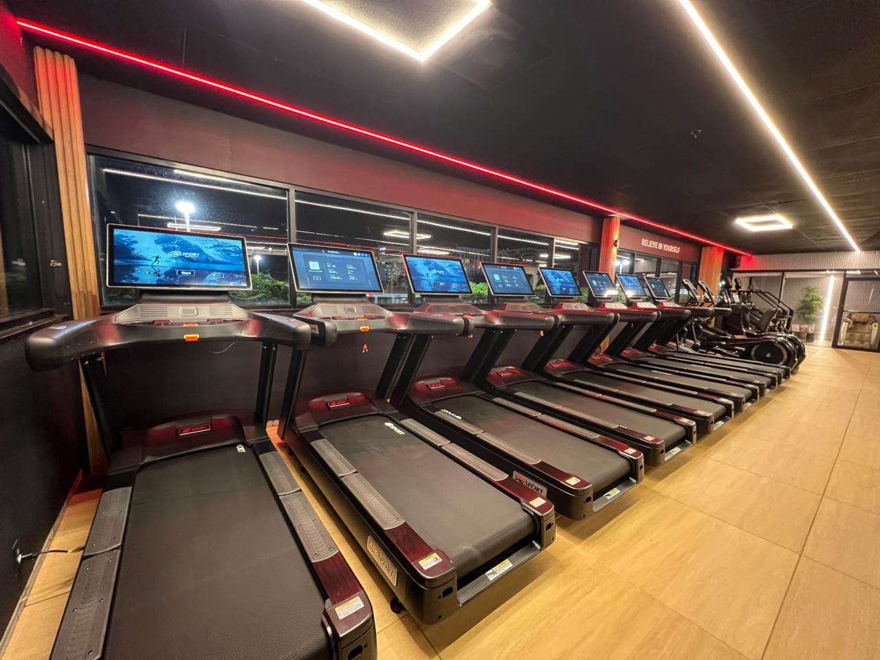 Cardio area with treadmills