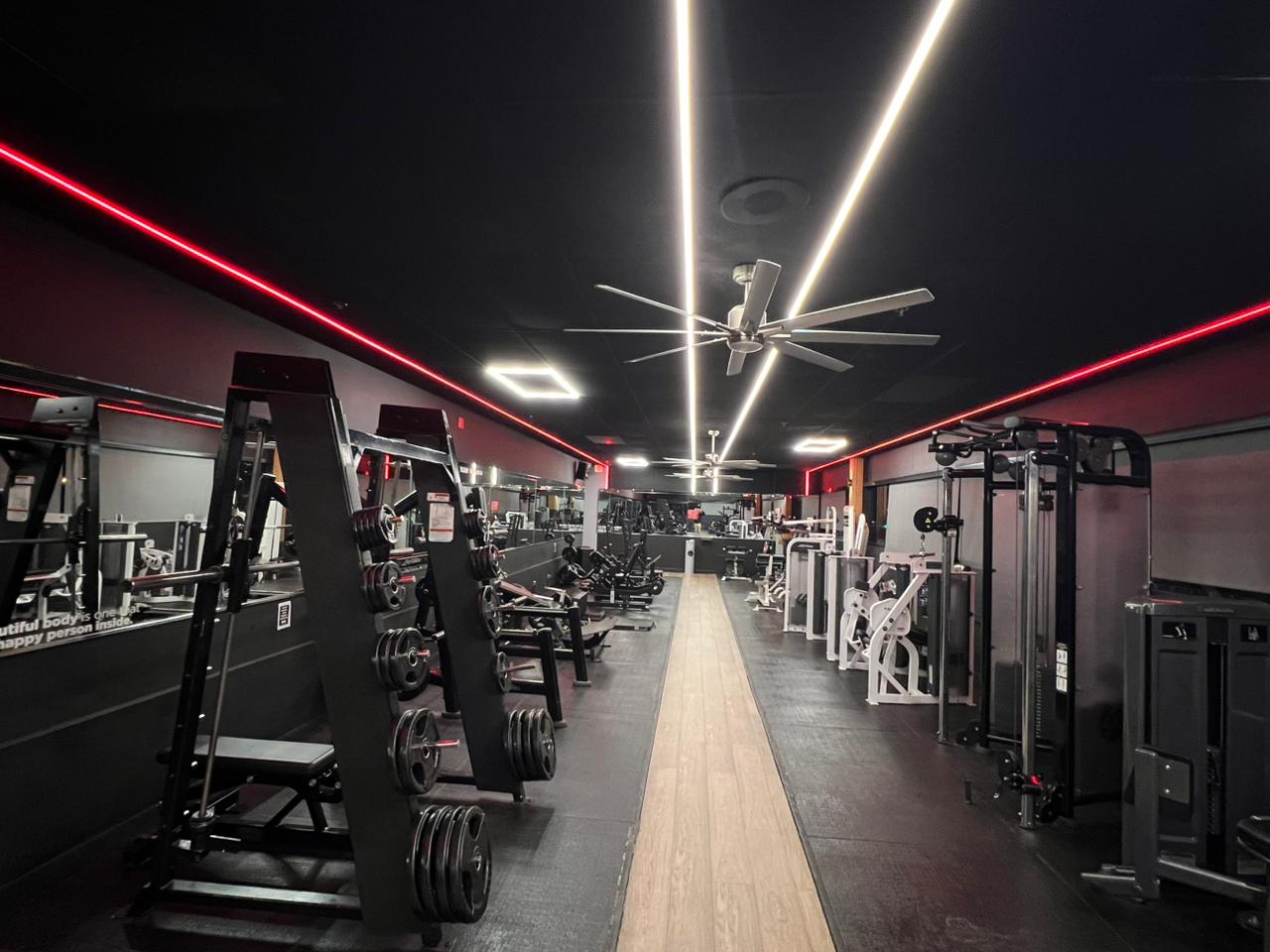 Weight training area